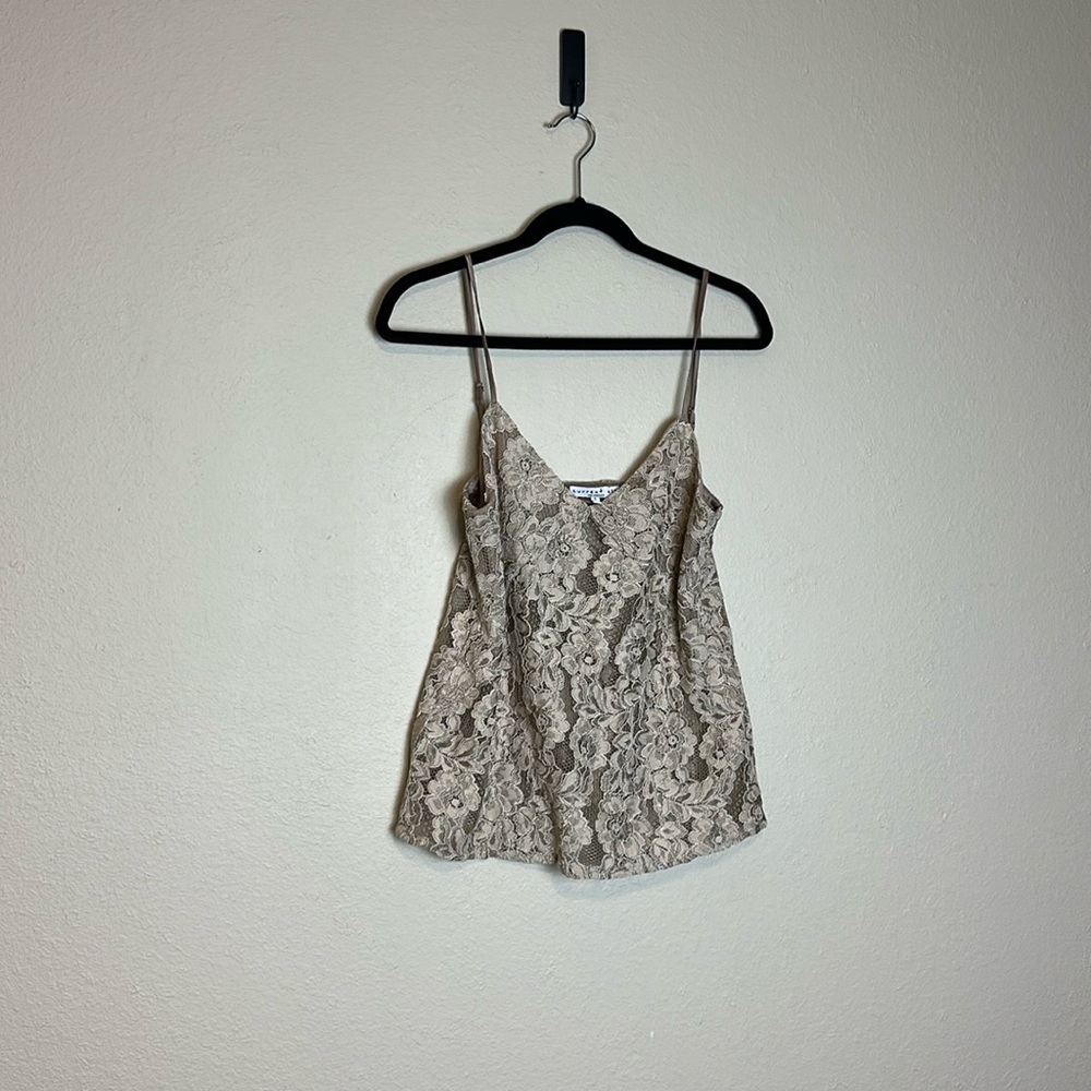 Current Air x Anthropologie Lace‎ Floral Tank Top Size Small